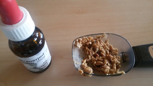 Jodprobe passt, es kann mit dem Heizen auf die dritte Maischrast weitergehen.