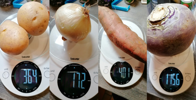 Zutaten wiegen