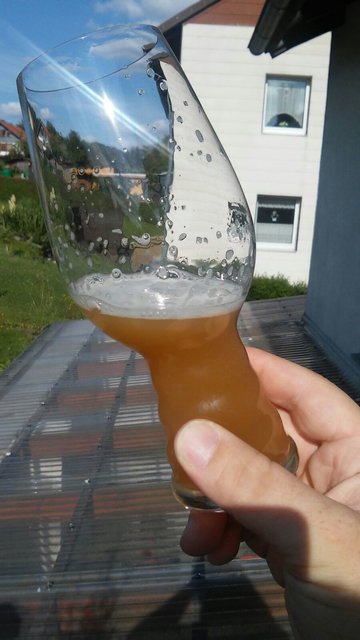 Das Bier aus dem ersten Sud.
