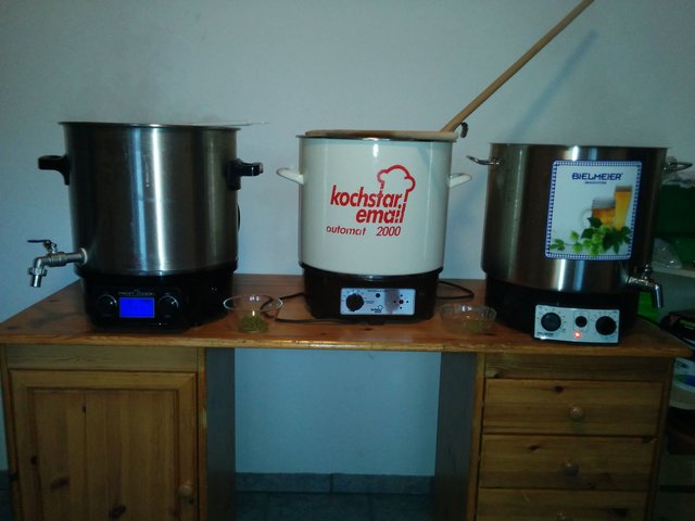 Das Setup zum zweiten/dritten Sud