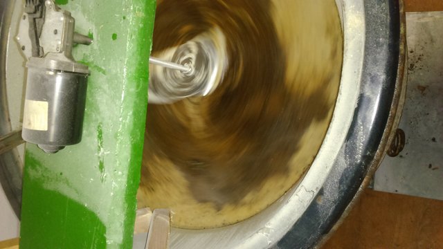 Das Rührwerk tut zuverlässig seinen Dienst