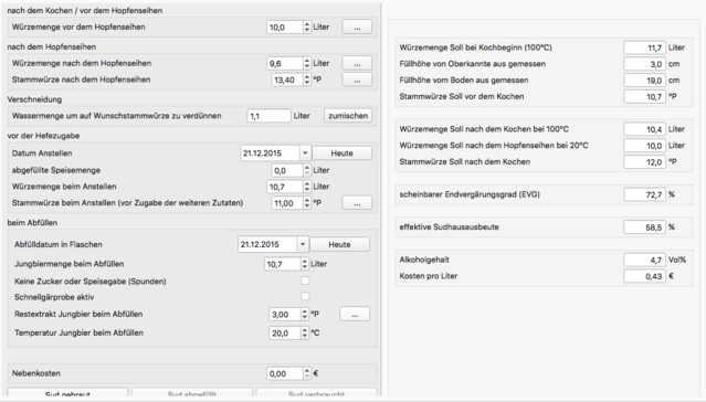 SW 11 Grad P - Stammwürze von 11 statt 12 Grad P