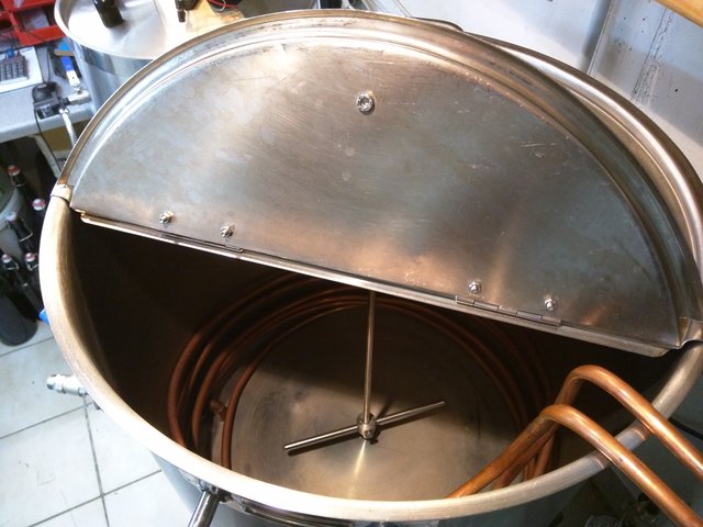 70l Sudpfanne mit Kühlung und Whirlpoolantrieb