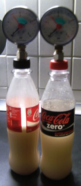 FlaMano.jpg (41.23 KiB) 21883 mal betrachtet Hier hatte ich Backhefe und Zuckerwasser benutzt, dauert aber viel zu lange.<br />Der Tipp mit den Brausetabletten kam von Tauroplu, danke nochmal.