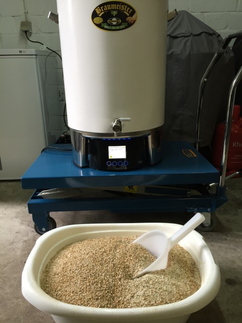 Es kann losgehen mit 11 kg Schüttung.
