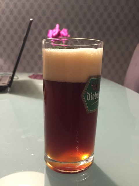 Lecker - allerdings passt das Glas nicht ganz...