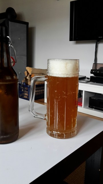 Nach zwei Wochen Kaltreifung ein herrlich fruchtiges Bier