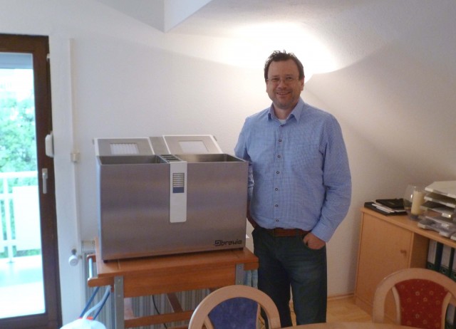 Zsolt mit dem Brewie.