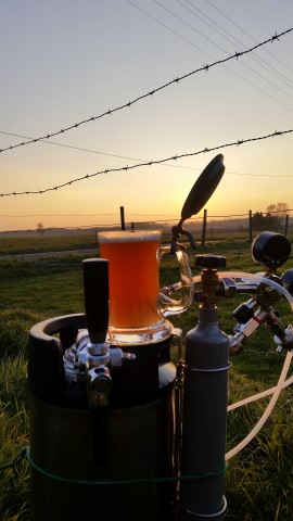 und so kommt das Bier fertig wieder raus !