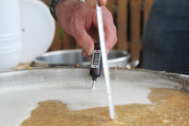Temperatur-Kontrolle. Optimal getroffen mit leichtem Nachheizen.<br />Dann hieß es ertmal warten. Kombirast für 90min