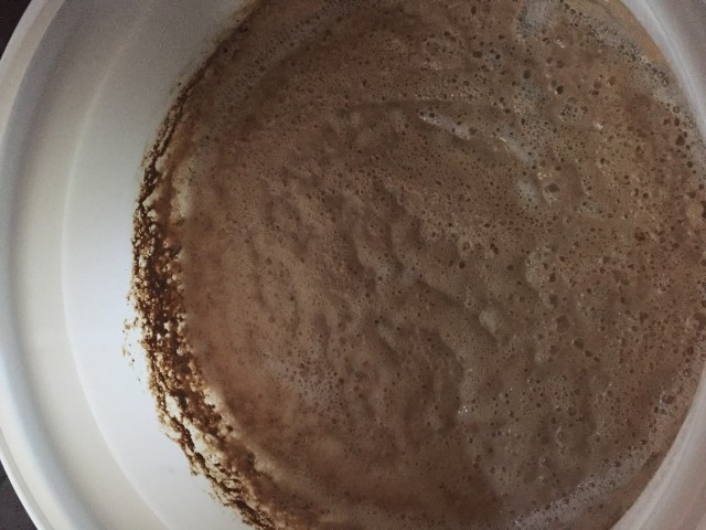 Kräusendecke großer Bottich