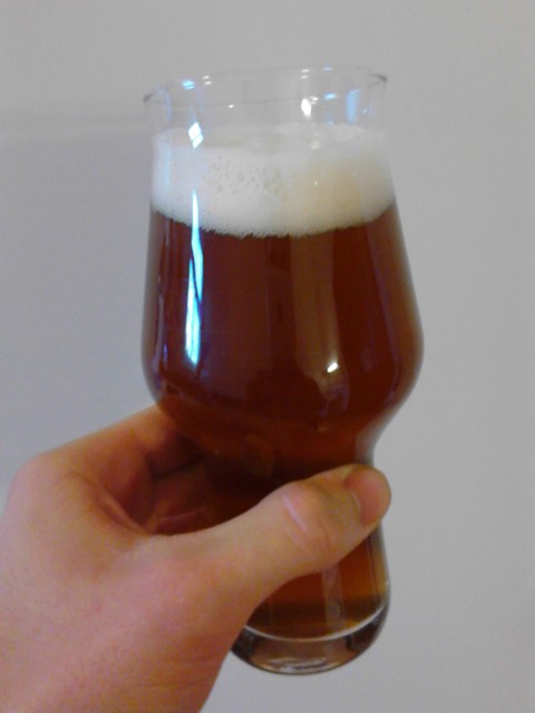Vielleicht etwas zu dunkel für ein IPA, aber lecker ist's trotzdem :-)