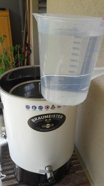 HG in BM20 füllen und Beginn Aufheizen