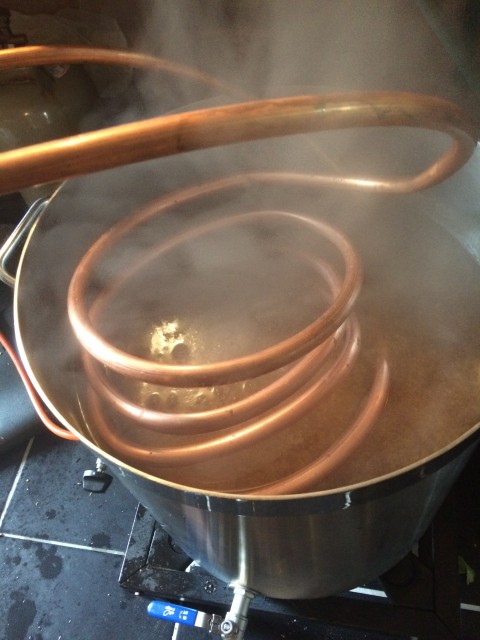 Würze nach dem Kochen kühlen