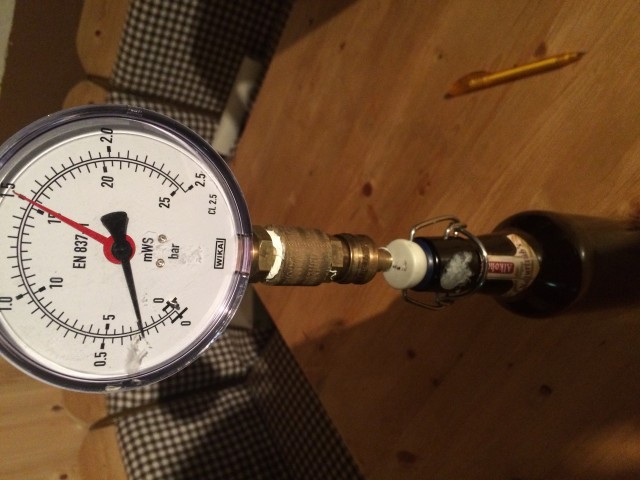 Nach 24 Stunden hab ich schon 0,3bar Druck