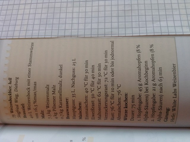 Weizenbockrezept
