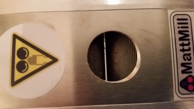 voreingestellter Walzenabstand