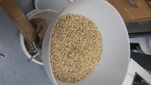 6kg Winer,1 kg Münchner und 0,12 kg Sauermalz