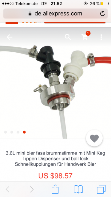 Es funktioniert also wirklich mit einem Schlauch den man auf die passende Länge schneidet.