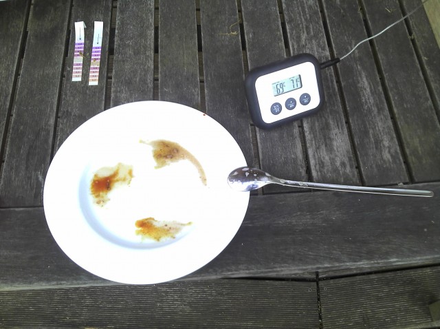 Jodnormal...<br /> 69°C  wird es nicht zu trocken.<br />Das schmeckt der Gattin......