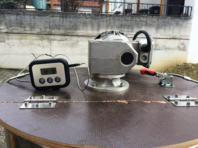 Rührwerk und Temperaturmessung