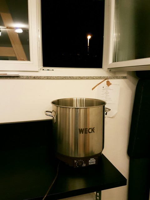 mein neuer Brautisch mit Würzepfanne