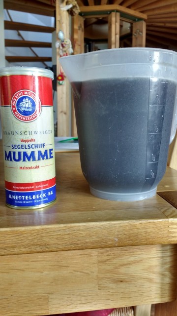 Eine Dose auf 1 Liter Wasser