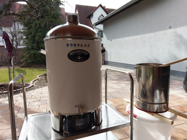 beim Hopfenkochen und &quot;Resteläutern&quot;