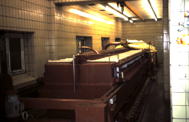 Maischefilter. Aufgenommen ca. 1982
