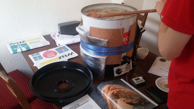 Während des Brauvorgangs wurde schon auf das Treberbrot geschielt