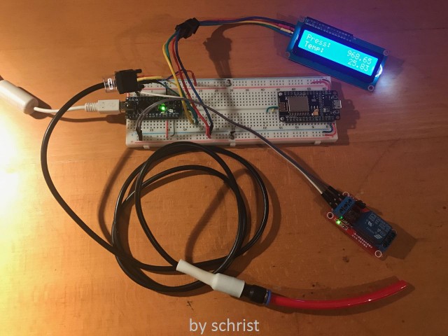 Beta-Test am Breadboard mit Arduino Nano (nein, der ESP wird nicht verwendet ;) )