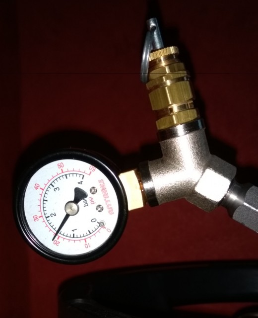 So zeigte das Manometer des Spundungsapparates heute um 16:25 Uhr den Druck an...