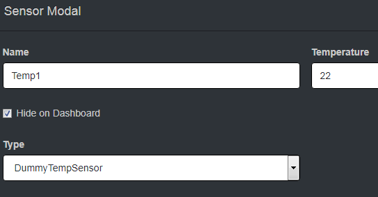 Sensor-Setting
