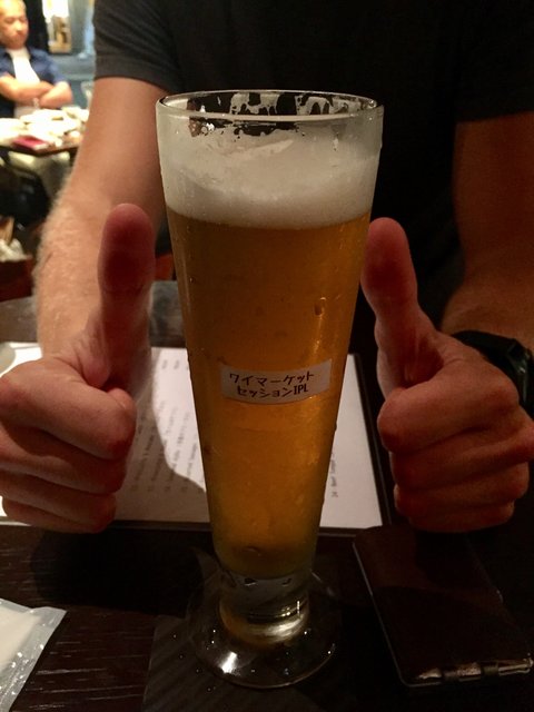 Japanisches Session IPL von der ortsansässigen Brauerei y.Market