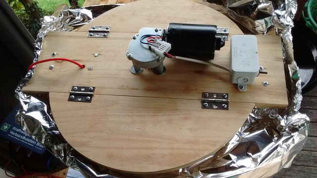 Rührwerk von oben mit Motor