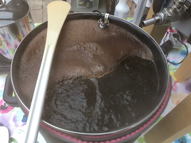90 Minuten wallendes Kochen
