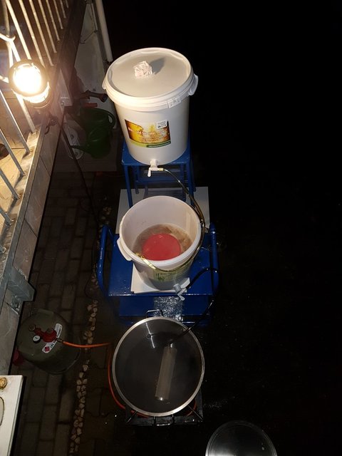 Der treppenartige Aufbau der kleinen Anlage.