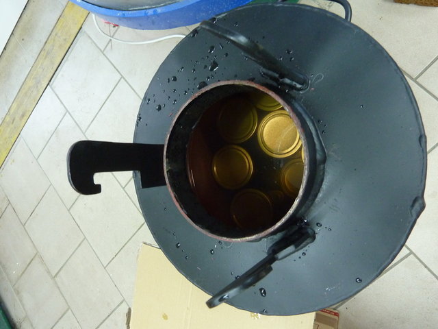Autoklav für 36 Gläser mit 600 ml + 14 mit 220 ml