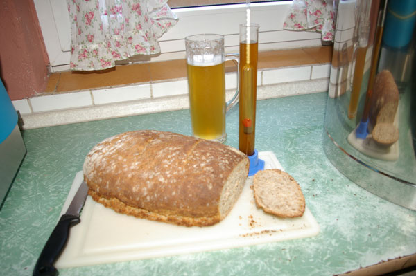 selbstgebackenes Treberbrot