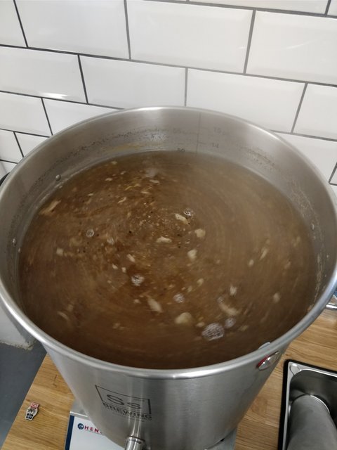 Nach dem Kochen: Whirlpool, Deckel drauf, warten