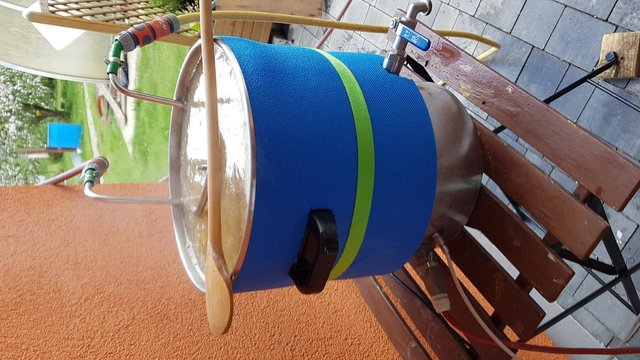 kurz vor Kochende noch die Spirale mit rein, dann abkühlen unter 20°C