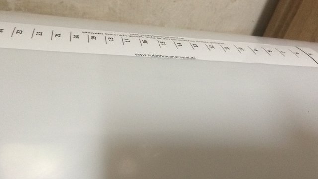 fast 19 Liter, Abkühlen im Keller ist angesagt