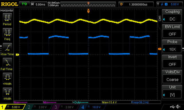 1686 UpM bei 15,4 V