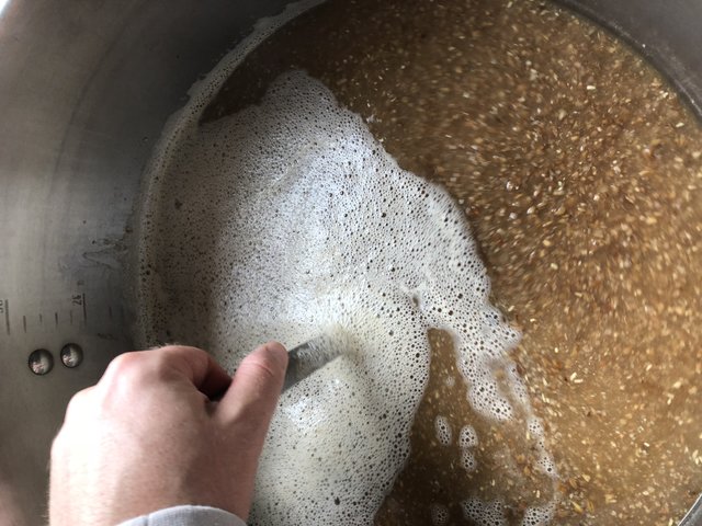 Maische beim aufheizen zum abmaischen
