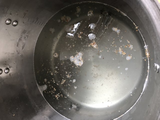 Aufheizen Hauptguß für Sud Zwei