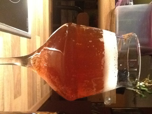 ...und im Glas