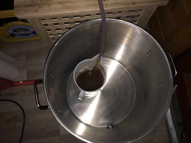 Ein paar Liter läutern bis klar