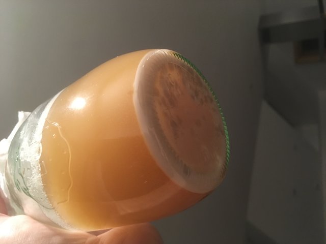 Dunklen Punkte in der abgesetzten Hefe