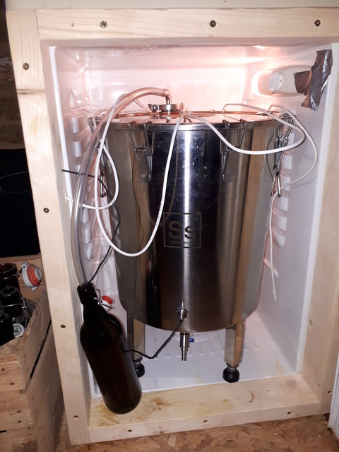 Ab in den Gärschrank bei 18°C Soll am Inkbird