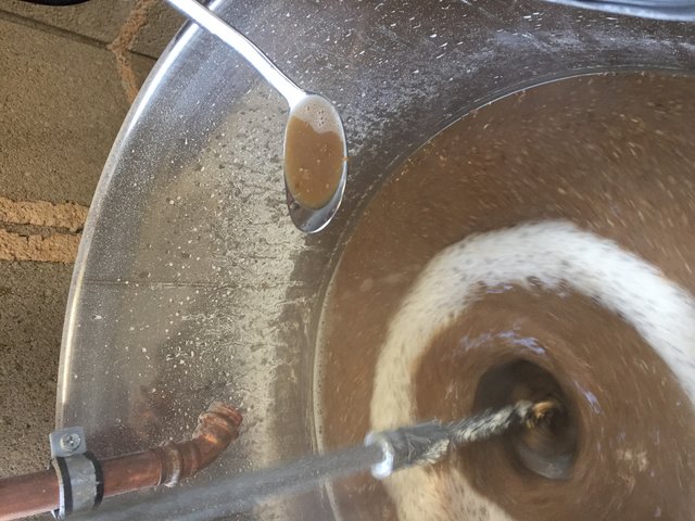 Zeit für die Jodprobe...Maische schaut gut aus